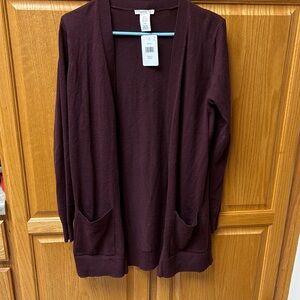 Matty M ladies Merlot sweater size small new with tags